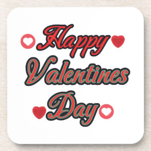 Happy Valenties Day for gift Coaster