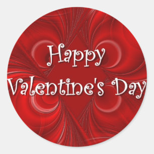 Happy Valentine&apos;s Day Classic Round Sticker