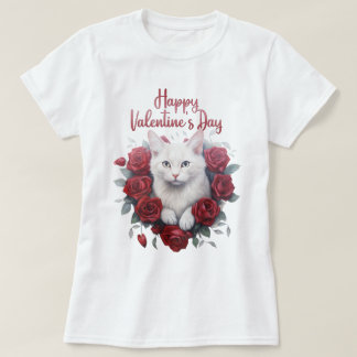 Happy Valentine Cat Design, Cat T-shirt