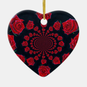 Happy Valentine Ceramic Ornament