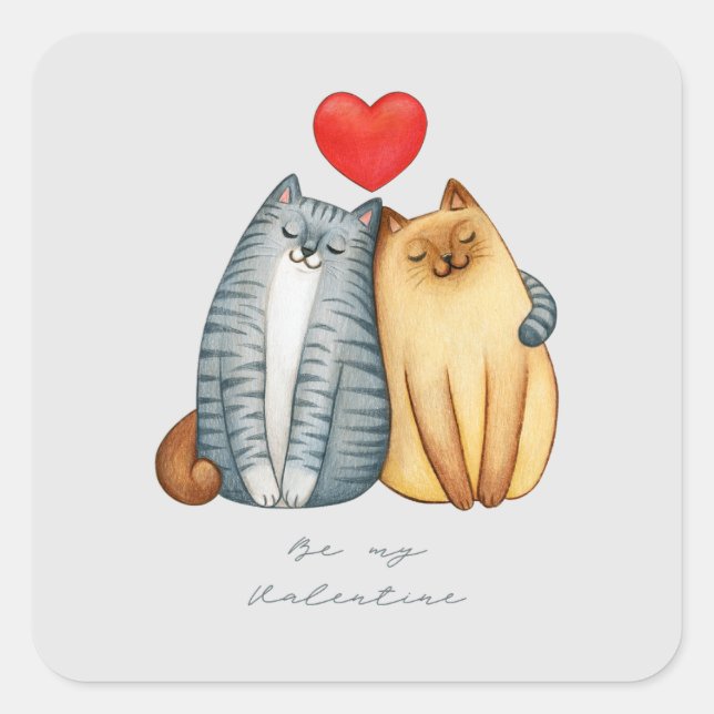 Happy Valentine Day 2023 st valentine 14 February Square Sticker (Front)