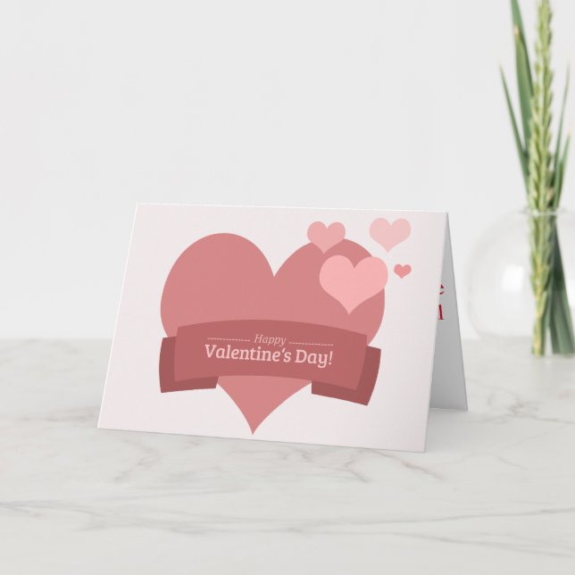Happy Valentine day card (Front)