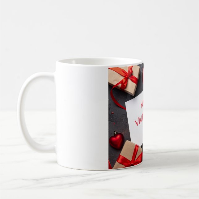 Happy valentine day coffee mug (Left)