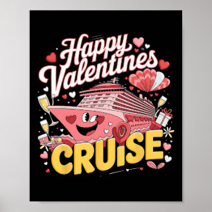 Happy Valentine Day Cruise 2025 Vacation Tee - Uni Poster