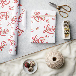happy valentine day love you wrapping paper