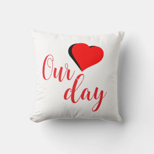 Happy Valentine Day Throw Pillow