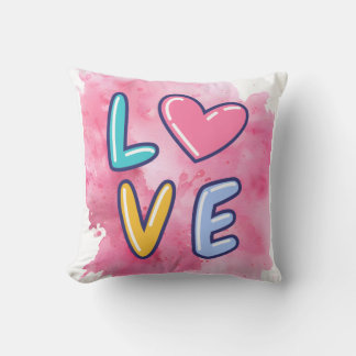 Happy Valentine Day Throw Pillow