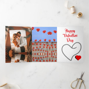 Happy Valentine Day Tri-Fold Invitation