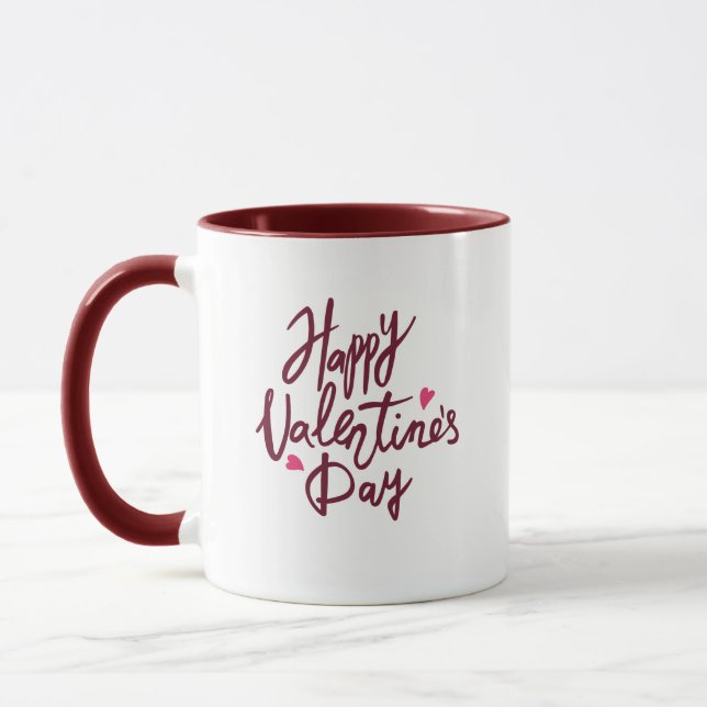 Happy valentine day whit &pink Mug (Left)