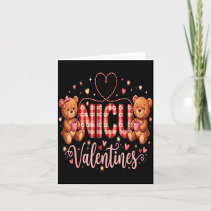 Happy Valentine Nurse Nicu Valentines Day Shirt Nu Card