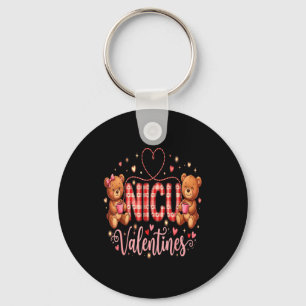 Happy Valentine Nurse Nicu Valentines Day Shirt Nu Keychain