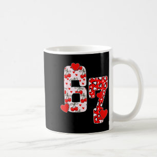 Happy Valentine’s Day 67 Meme Hearts Coquette Bow Coffee Mug