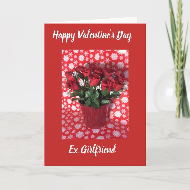 Happy Valentine’s Day ex girl friend  card (Front)