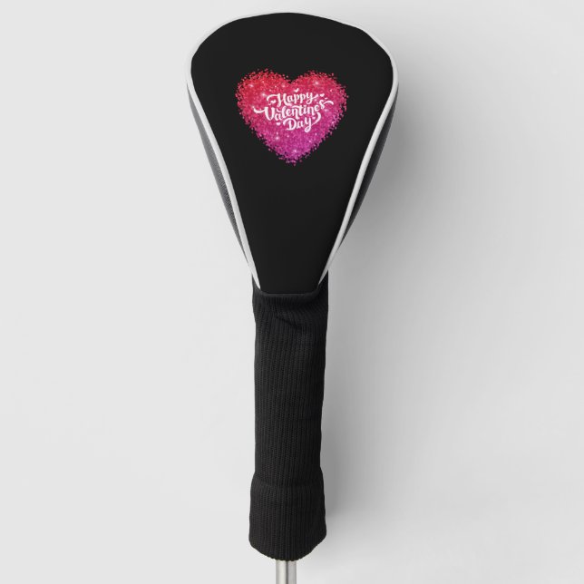 Happy Valentine s Day Golf Head Cover (Front)
