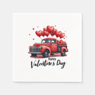 Happy Valentine’s Day Matching Couples Outfit Napkin