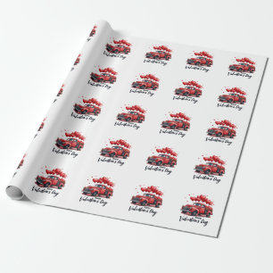 Happy Valentine’s Day Matching Couples Outfit Wrapping Paper