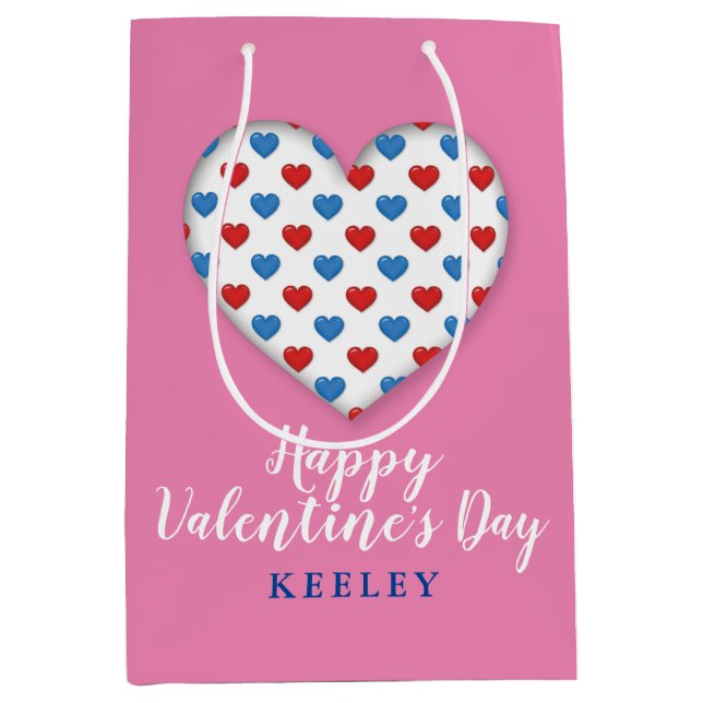 Happy Valentine’s Day Medium Gift Bag (Front)