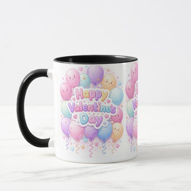 Happy Valentine’s Day Mug – Cute Love Gift (Left)