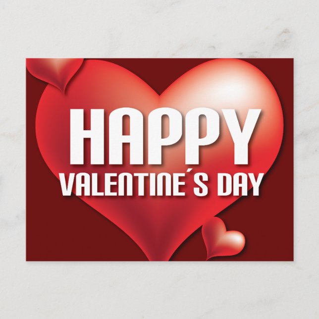 Happy Valentine´s day Postcard (Front)