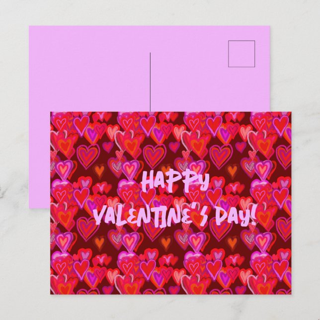 Happy Valentine’s Day!  Postcard (Front/Back)