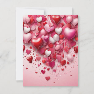 Happy Valentine’s day Red heart Love Holiday Card