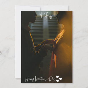 Happy Valentine’s Day – Romantic Love Greeting Car Holiday Card