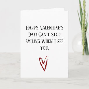 Happy Valentine’s Day Smiling Love Card