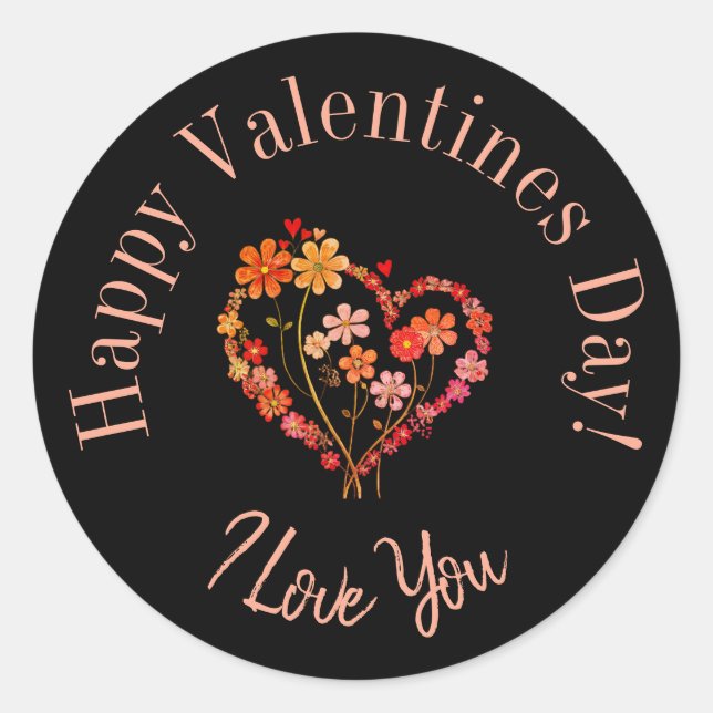 Happy Valentine’s Day stickers  (Devant)