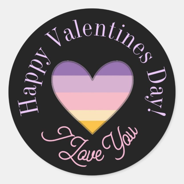Happy Valentine’s Day stickers  (Devant)