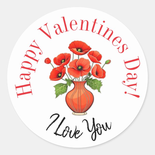 Happy Valentine’s Day stickers  (Devant)