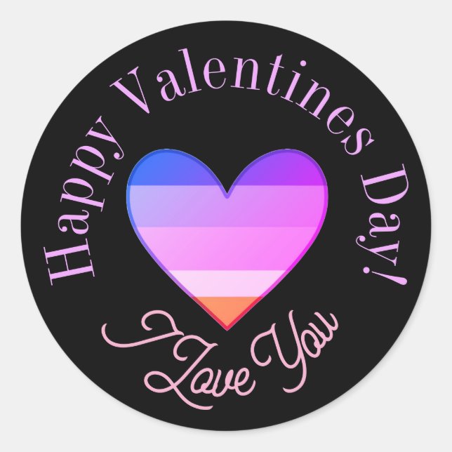 Happy Valentine’s Day stickers  (Devant)