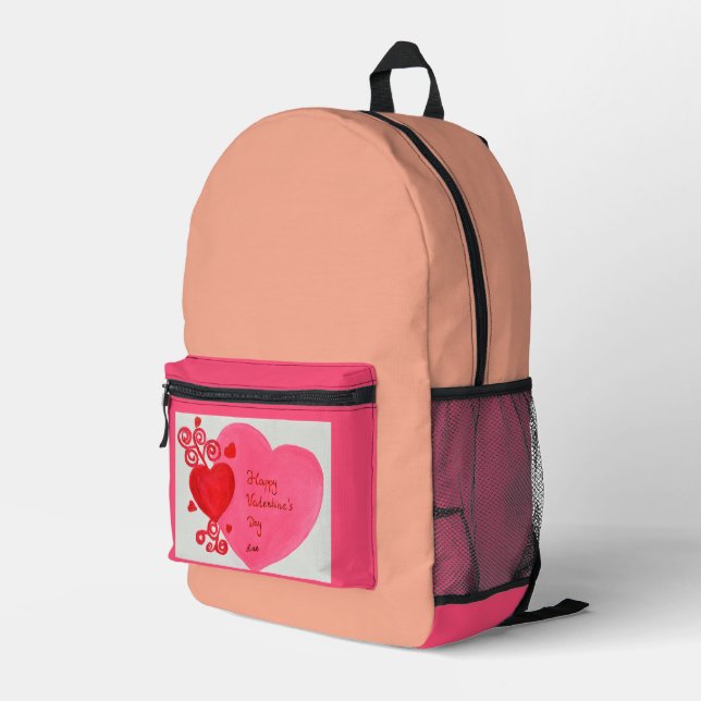 Happy Valentine's backpack  (Back Corner Right)