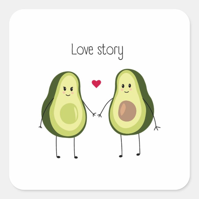 Happy Valentine's Day 2023 Funny Image Cute    Square Sticker (Front)