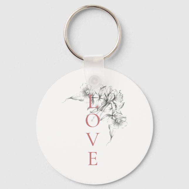 Happy Valentine's Day 2023 -Love Is Love Images   Keychain (Front)