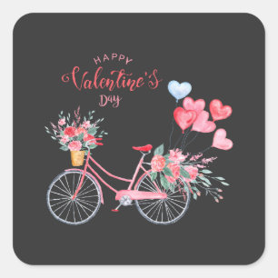 Happy Valentine's Day 2023 Sweethearts Images    Square Sticker
