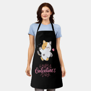 Happy Valentine's Day 2024 -Cats Lover Valentine Apron