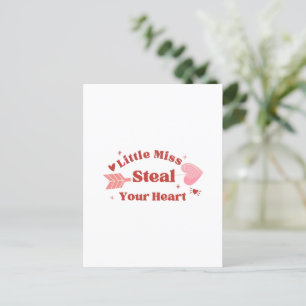 Happy Valentine's Day 2024 -You Steal My Heart Holiday Postcard