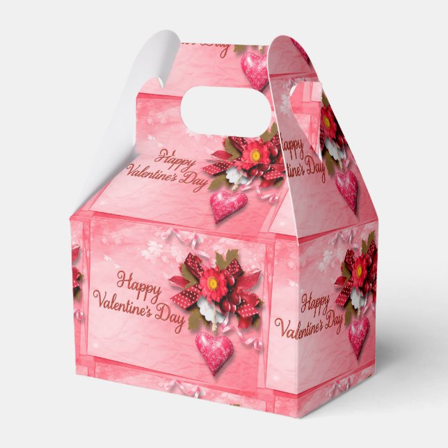 Happy Valentine's Day 20 Favor Box (Front Side)