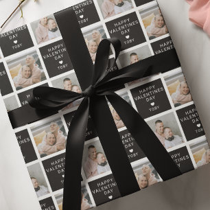 Happy Valentines Day 2 Photo Holiday Wrapping Paper