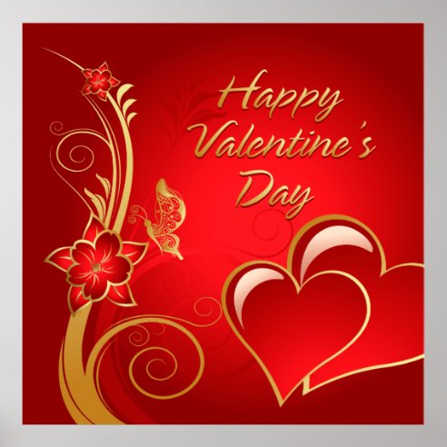 Happy Valentines Day Posters, Prints & Poster Printing | Zazzle CA