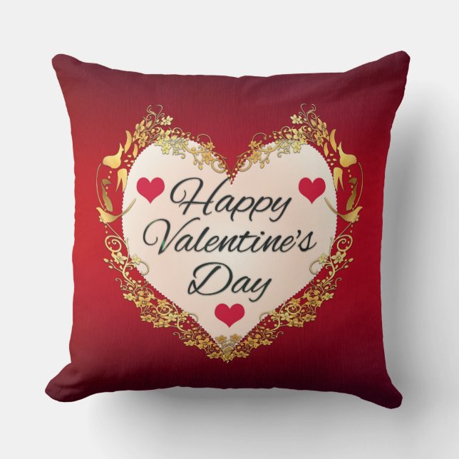 Happy Valentine's Day!-47949 Throw Pillow (Front)