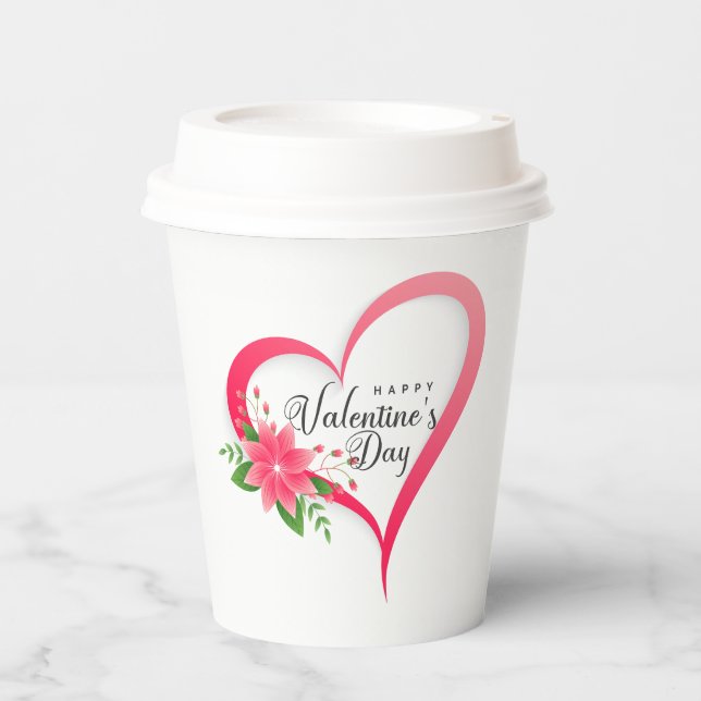 Happy Valentine's Day-53816 Coffee Mug Paper Cups (Front)