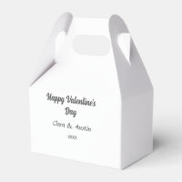 Happy Valentine's day add name date simple minimal