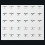 Happy Valentine's day add name date simple minimal Wrapping Paper<br><div class="desc">design</div>