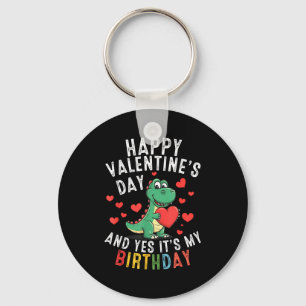 Happy valentine's day and birthday boys girls keychain
