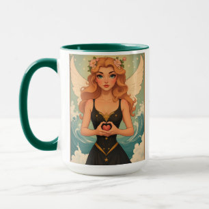 Happy Valentine's Day Angel Girl Personalized Mug