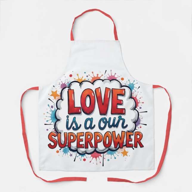 Happy Valentine's Day! Apron (Front)