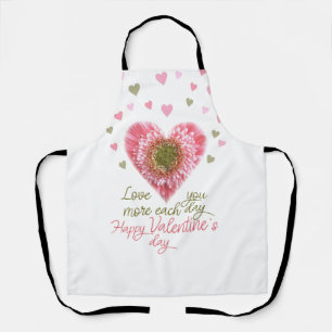 Happy valentine's day apron