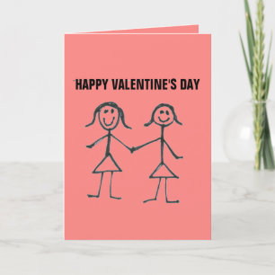 HAPPY VALENTINE'S DAY BBF FRIENDSHIP GREETING CARD