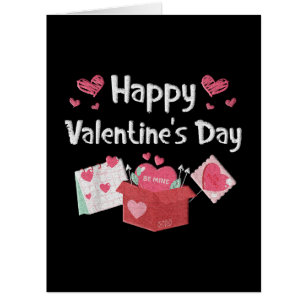 Happy Valentines Day Be Mine Cute Hearts